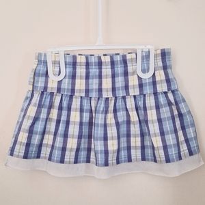 Girl’s Size Medium 7/8 Purple Plaid Scooter Skirt